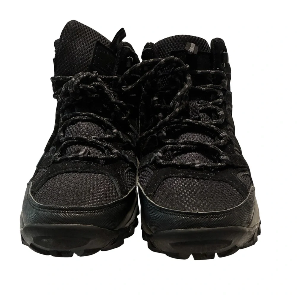 G.H. Bass Black Leather Hiking Boots Men’s US 8 – Rugged Moc-Toe Trail Ready